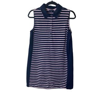 Land’s End Striped Dress Sz L